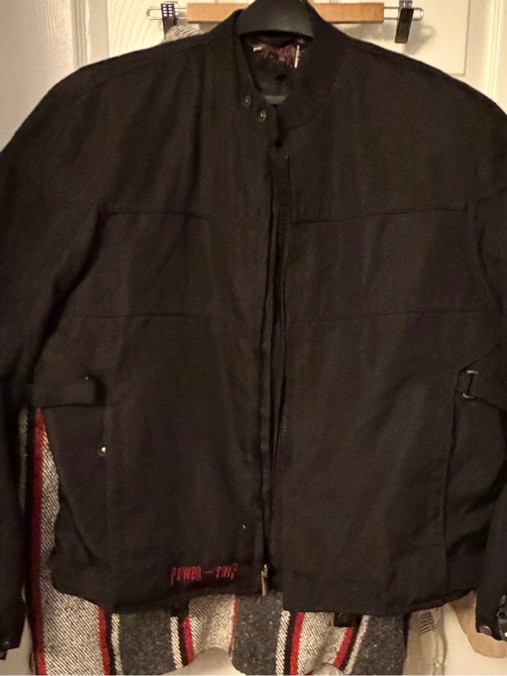 POWER TRIP Black motorcycle Jacket